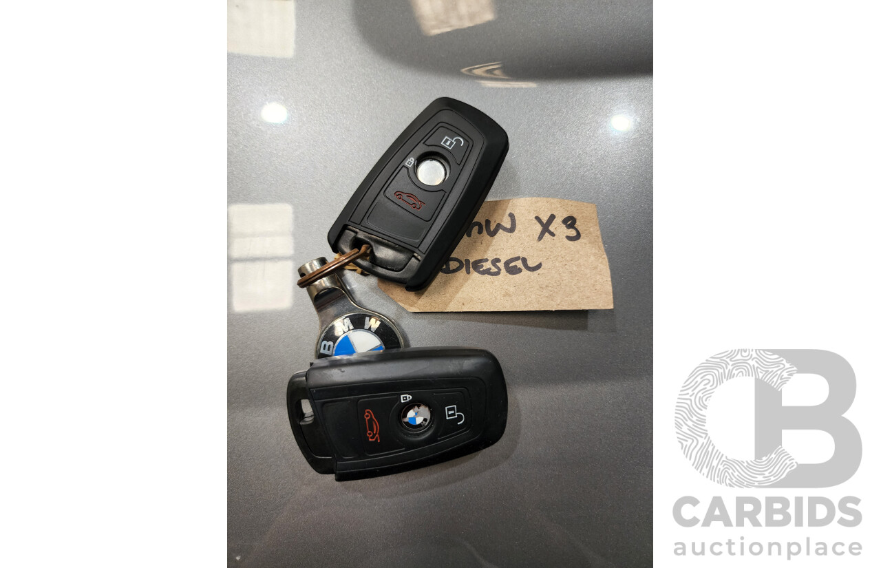 9/2012 BMW X3 Xdrive 20d F25 4d Wagon Grey 2.0L - Turbo Diesel