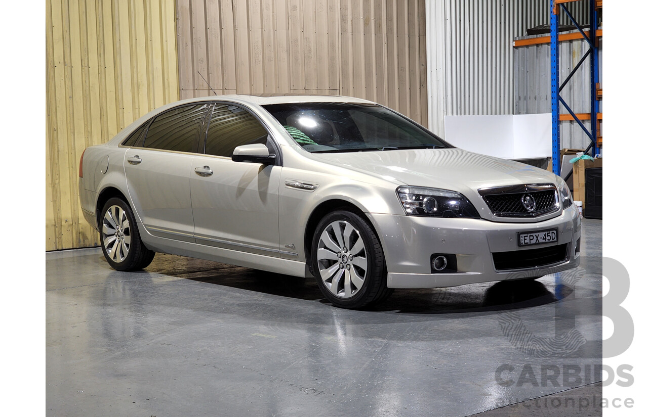 2/2012 Holden Caprice V WM II MY12 4d Sedan Gold 6.0L V8