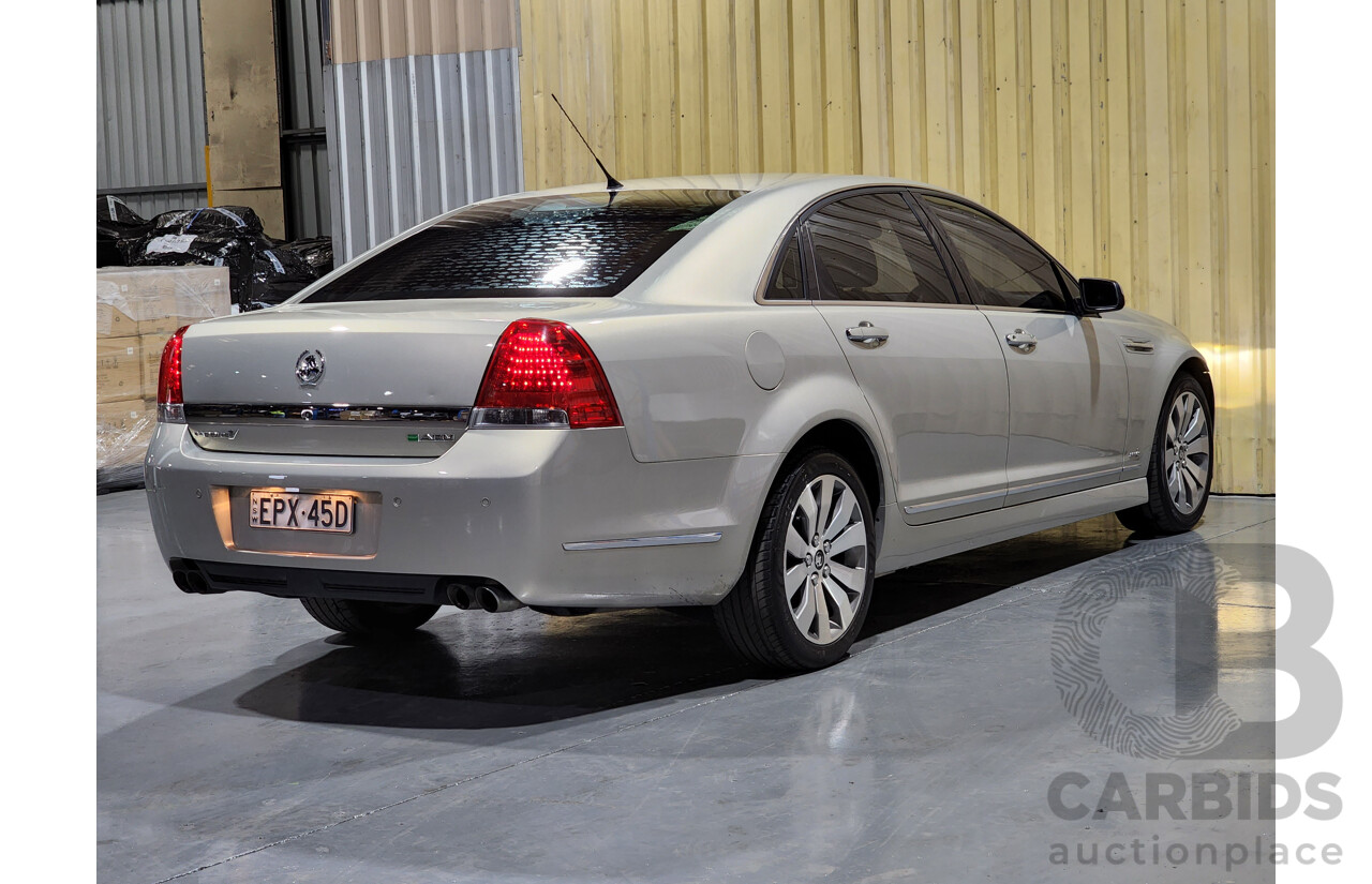 2/2012 Holden Caprice V WM II MY12 4d Sedan Gold 6.0L V8