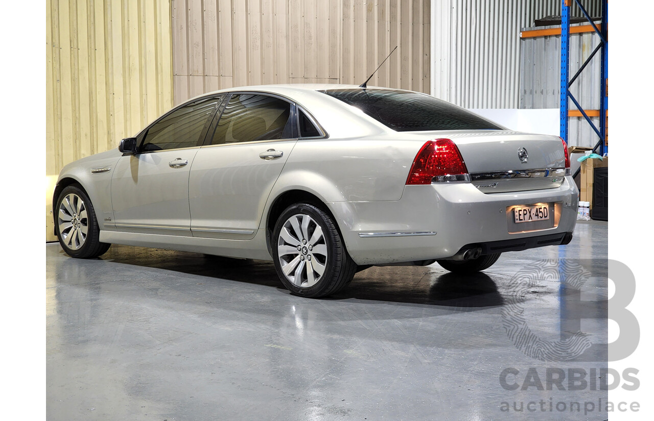 2/2012 Holden Caprice V WM II MY12 4d Sedan Gold 6.0L V8