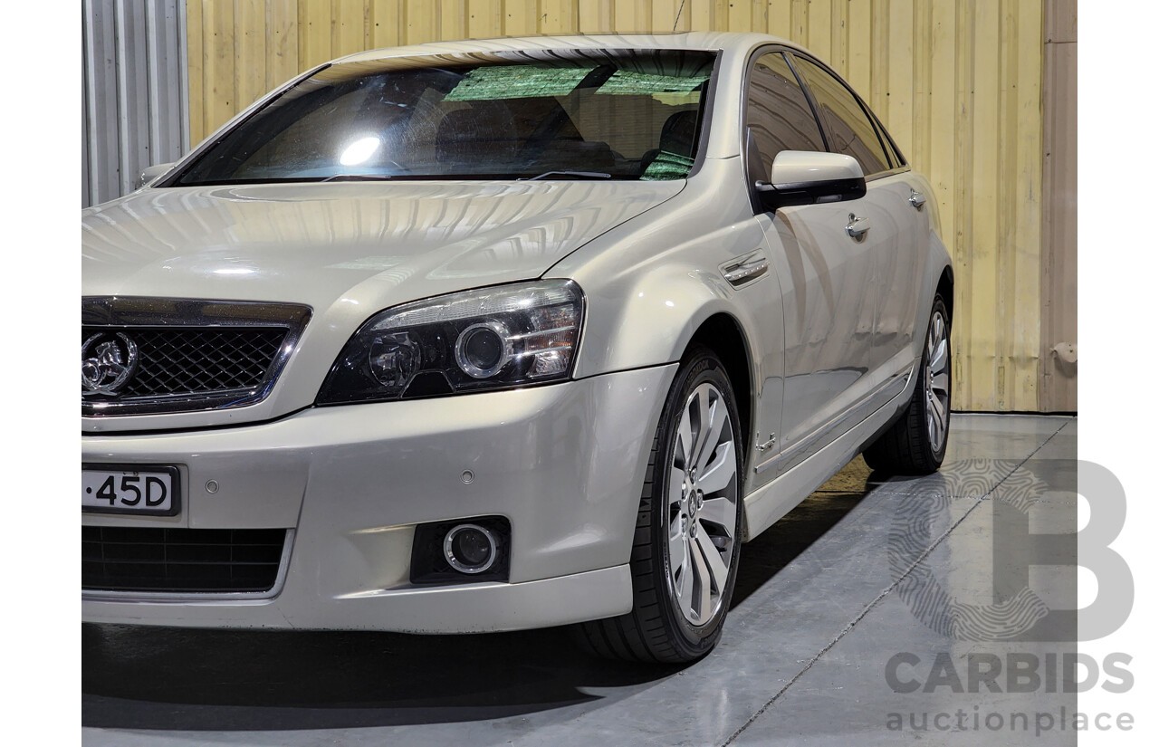 2/2012 Holden Caprice V WM II MY12 4d Sedan Gold 6.0L V8