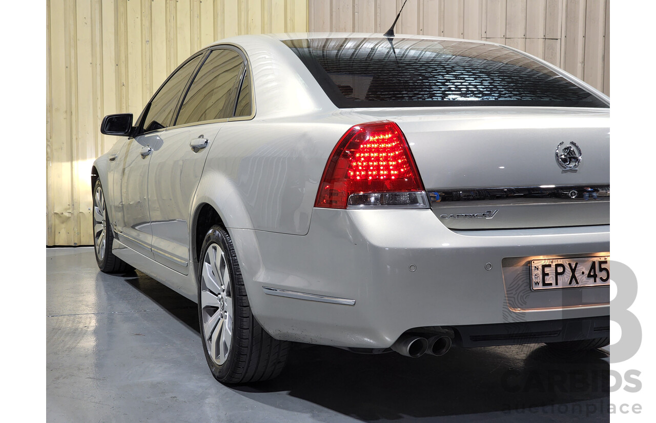 2/2012 Holden Caprice V WM II MY12 4d Sedan Gold 6.0L V8