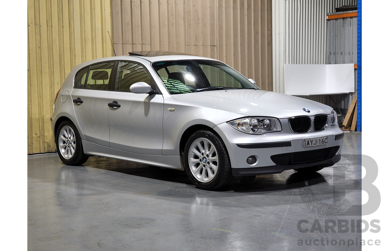 9/2005 BMW 116i E87 5d Hatchback Titan Silver Metallic 1.6L