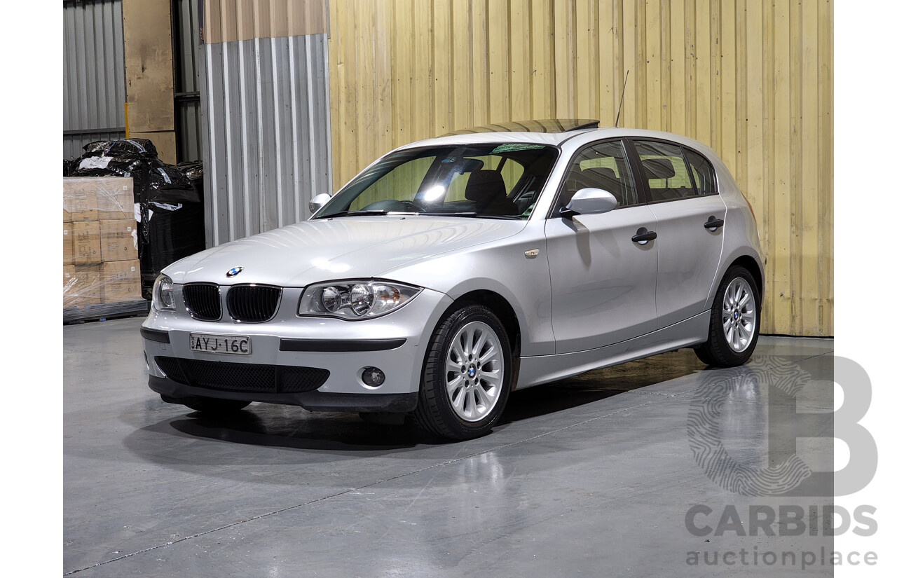 9/2005 BMW 116i E87 5d Hatchback Titan Silver Metallic 1.6L