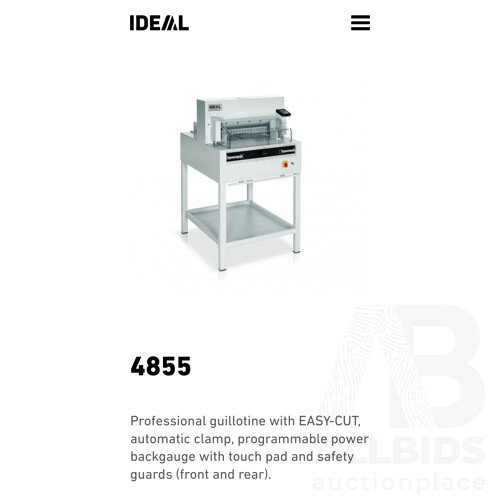 IDEAL 4855 Professional Guillotine