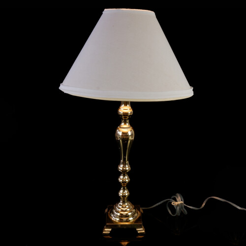 Vintage Tall Brass Table Lamp