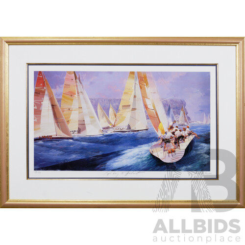 Charles Billich (born 1934), Sydney to Hobart, Offset Print, 46 x 80 cm (image)