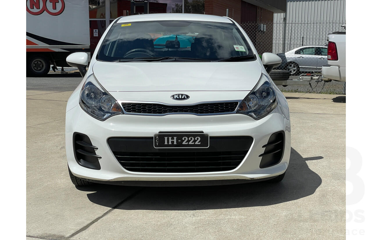 10/2015 Kia RIO S UB MY16 5d Hatchback White 1.4L