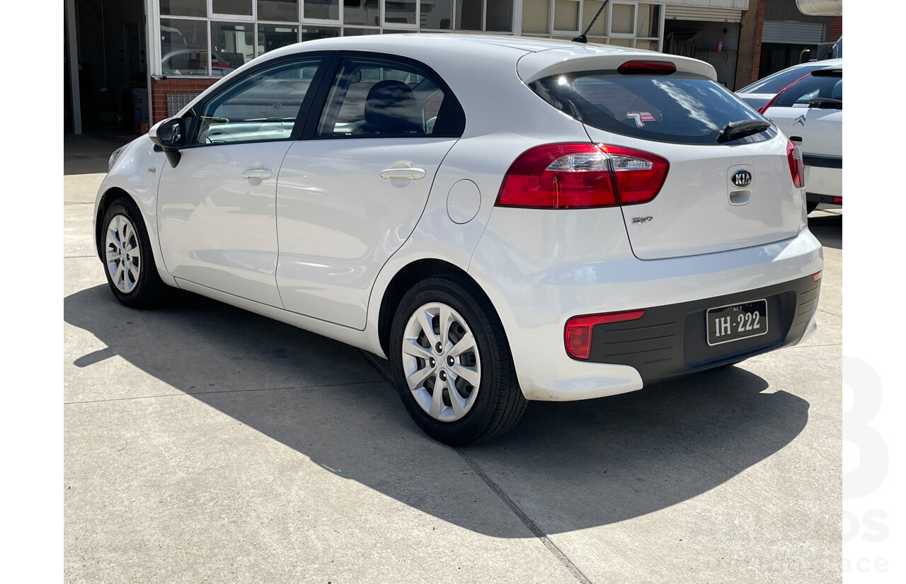 10/2015 Kia RIO S UB MY16 5d Hatchback White 1.4L
