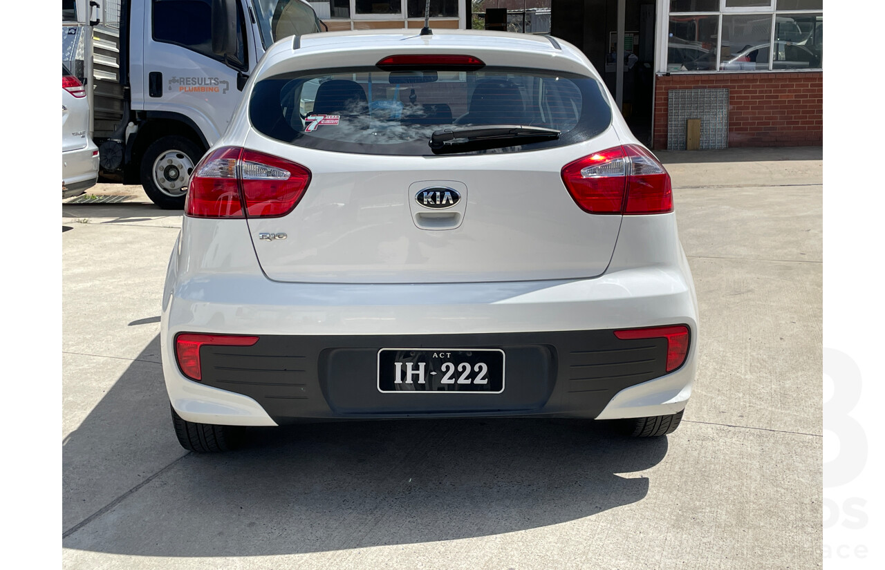 10/2015 Kia RIO S UB MY16 5d Hatchback White 1.4L