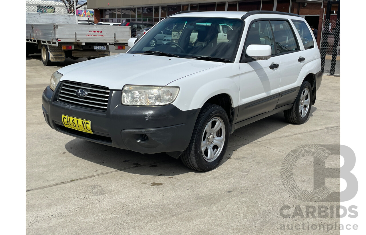 6/2006 Subaru Forester X MY06 4d Wagon White 2.5L