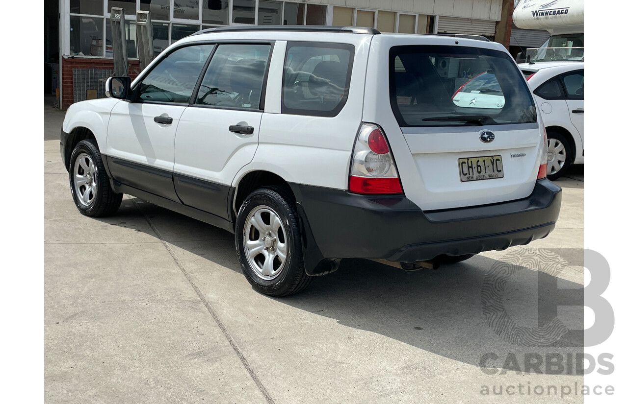 6/2006 Subaru Forester X MY06 4d Wagon White 2.5L