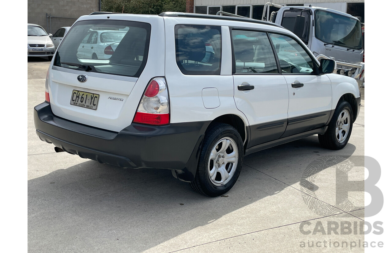 6/2006 Subaru Forester X MY06 4d Wagon White 2.5L