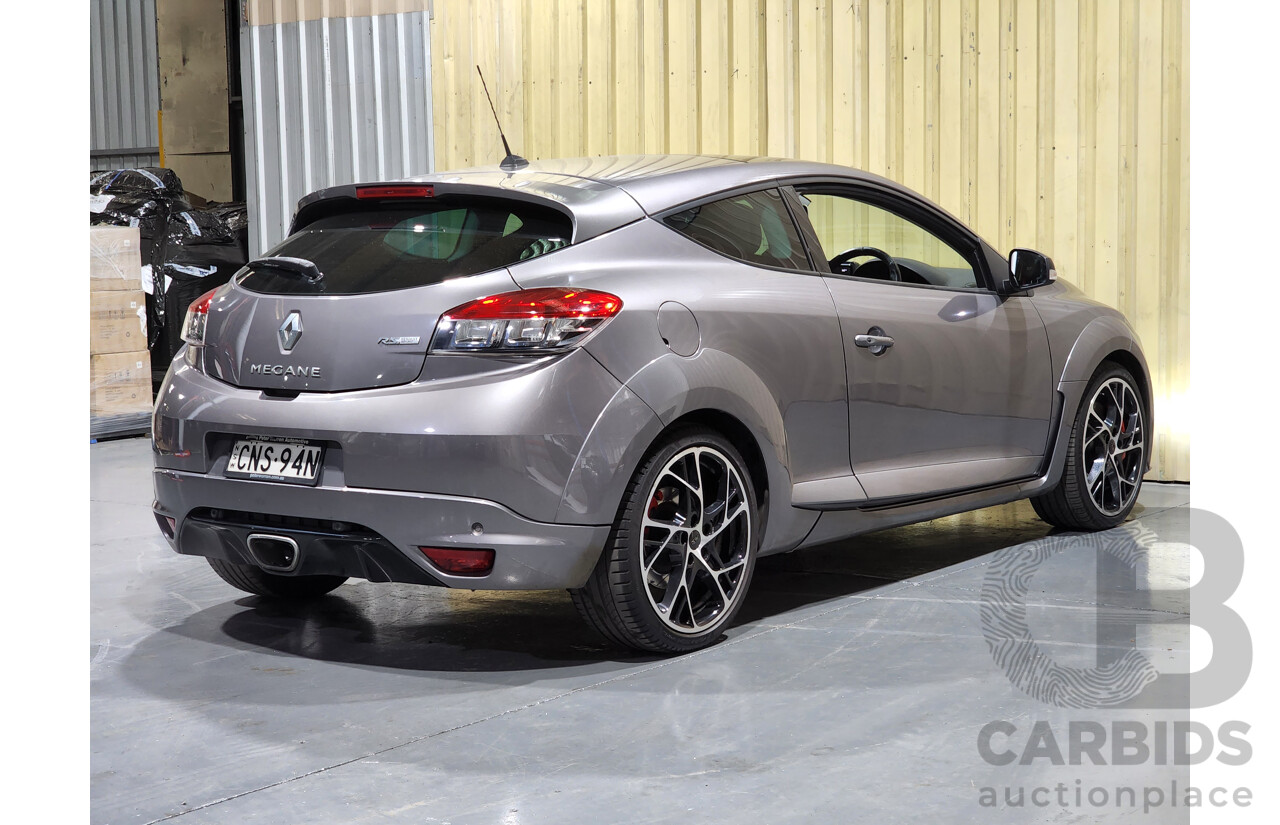 3/2013 Renault Megane RS 265 Trophy + X95 3d Hatchback Lunar Grey Metallic 2.0L - Turbo