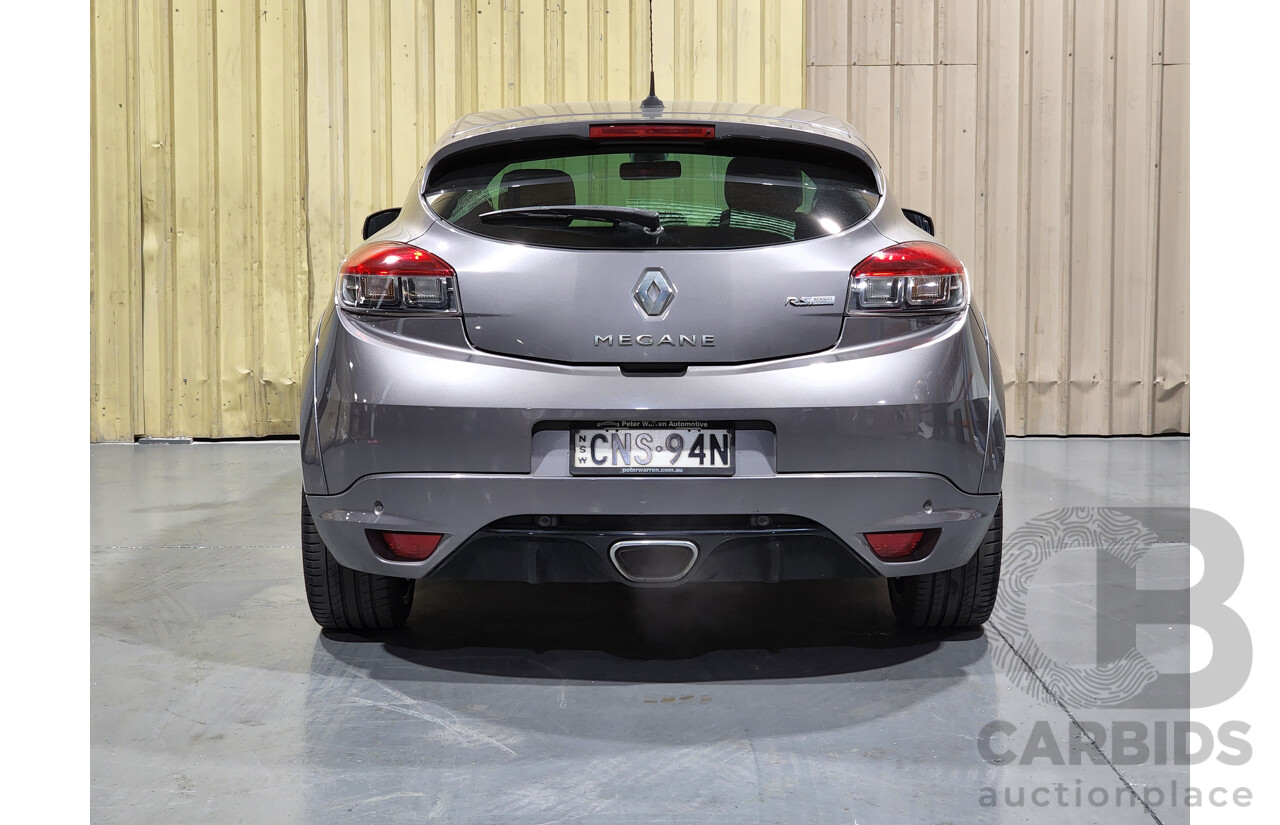 3/2013 Renault Megane RS 265 Trophy + X95 3d Hatchback Lunar Grey Metallic 2.0L - Turbo