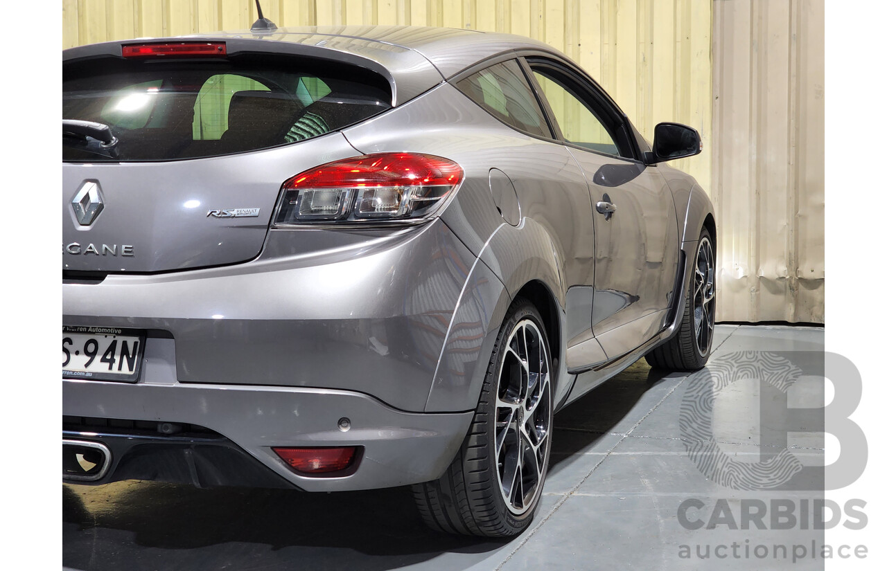 3/2013 Renault Megane RS 265 Trophy + X95 3d Hatchback Lunar Grey Metallic 2.0L - Turbo