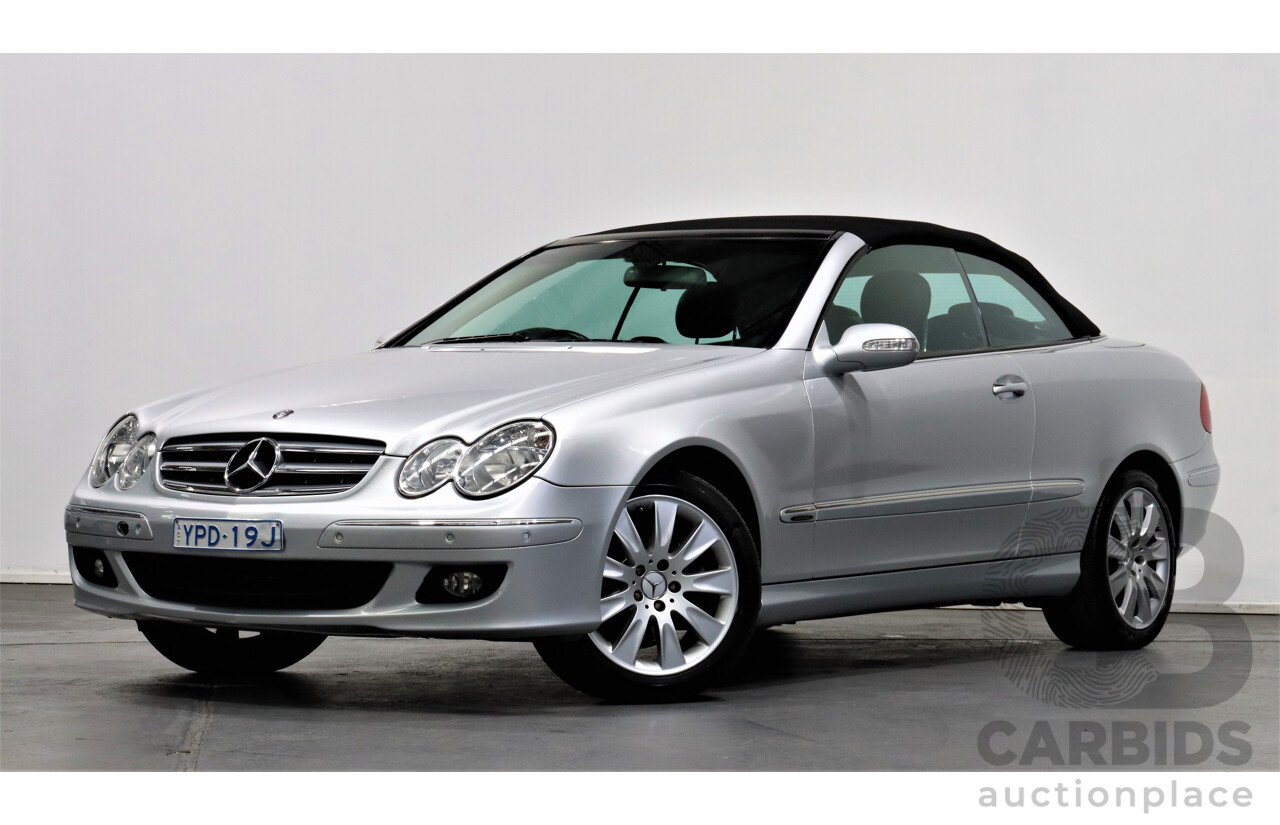 9/2005 Mercedes-Benz CLK350 Avantgarde C209 MY06 2d Cabriolet Silver 3.5L V6