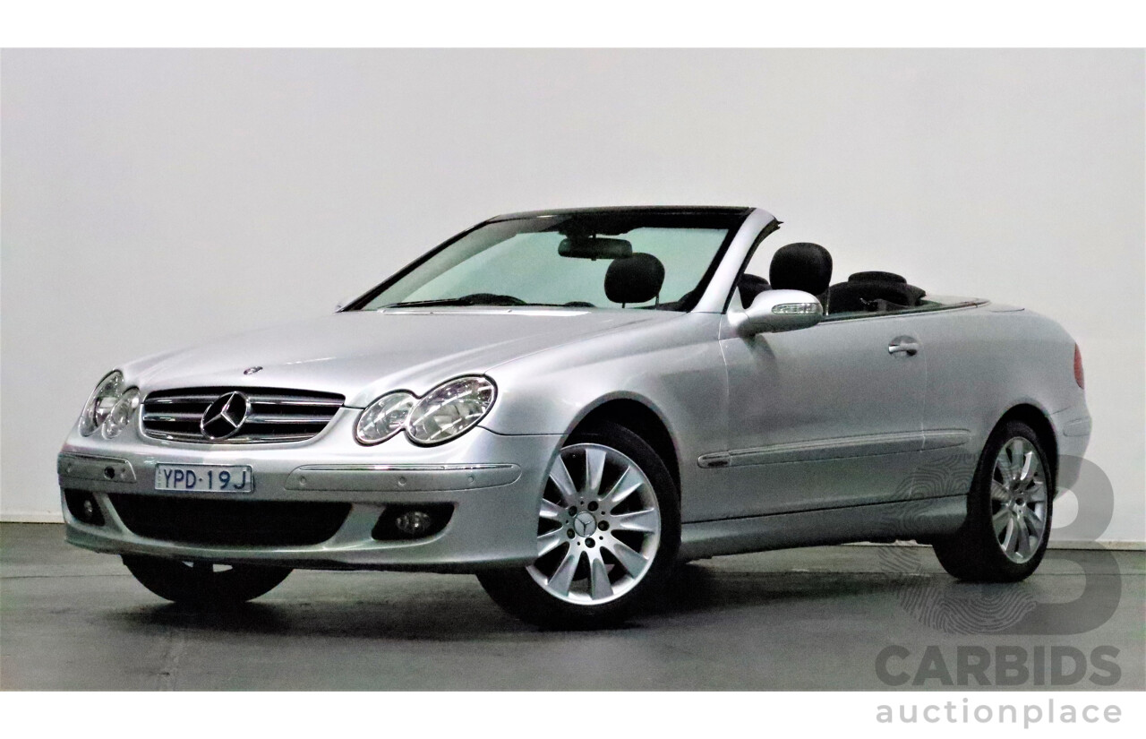 9/2005 Mercedes-Benz CLK350 Avantgarde C209 MY06 2d Cabriolet Silver 3.5L V6