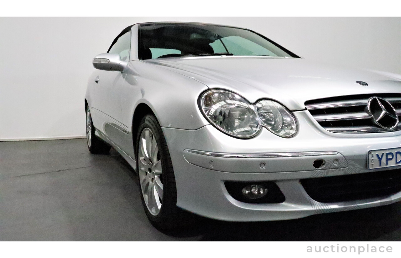 9/2005 Mercedes-Benz CLK350 Avantgarde C209 MY06 2d Cabriolet Silver 3.5L V6