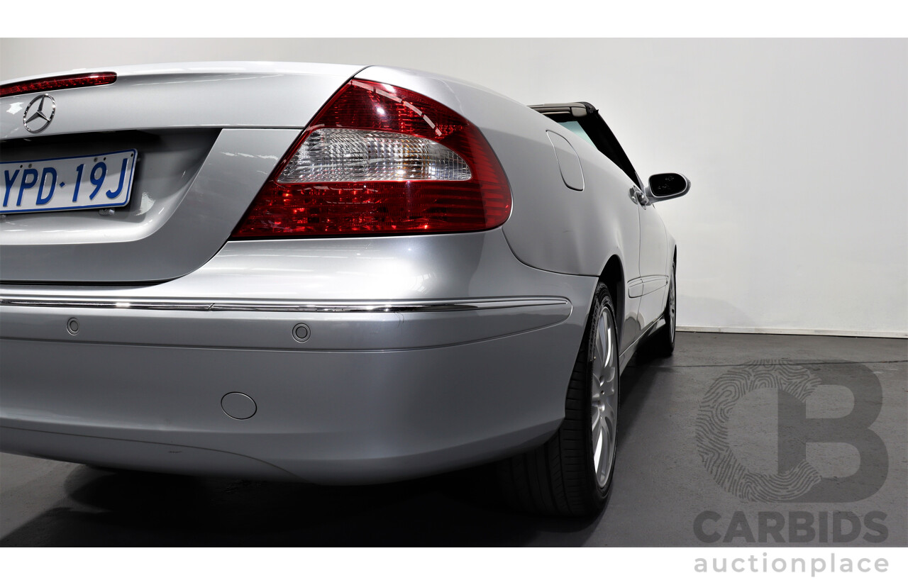 9/2005 Mercedes-Benz CLK350 Avantgarde C209 MY06 2d Cabriolet Silver 3.5L V6