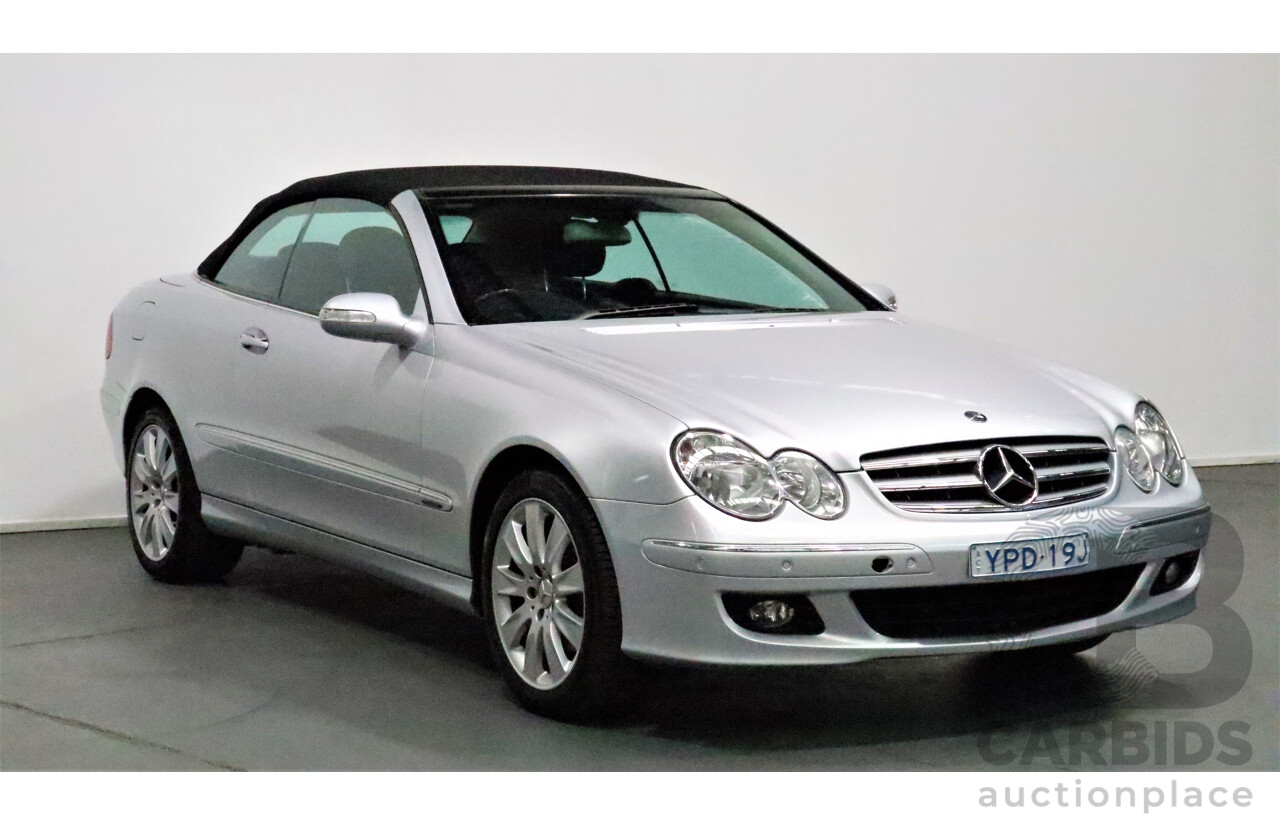 9/2005 Mercedes-Benz CLK350 Avantgarde C209 MY06 2d Cabriolet Silver 3.5L V6