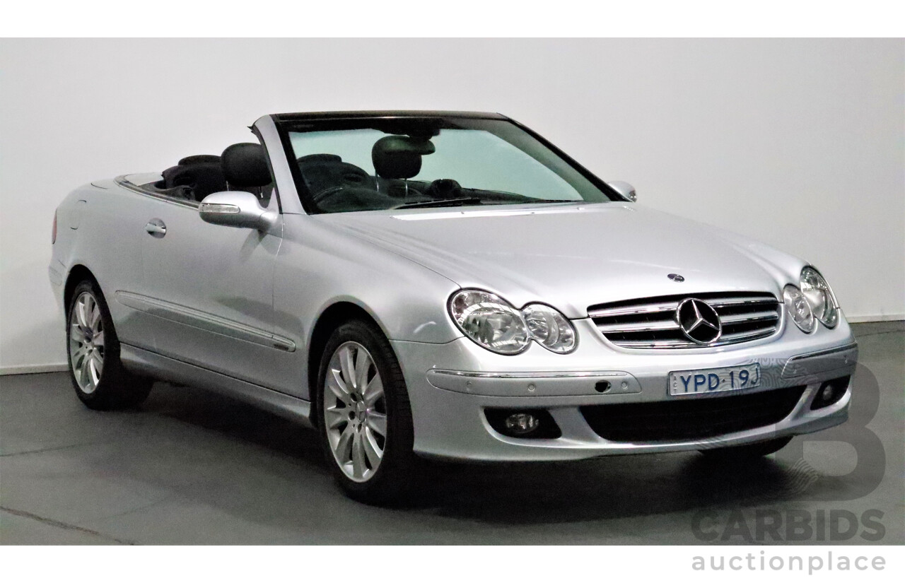 9/2005 Mercedes-Benz CLK350 Avantgarde C209 MY06 2d Cabriolet Silver 3.5L V6