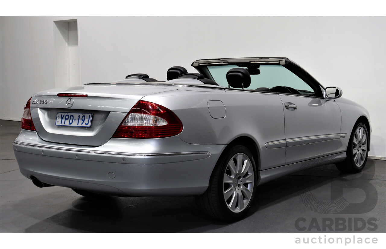 9/2005 Mercedes-Benz CLK350 Avantgarde C209 MY06 2d Cabriolet Silver 3.5L V6