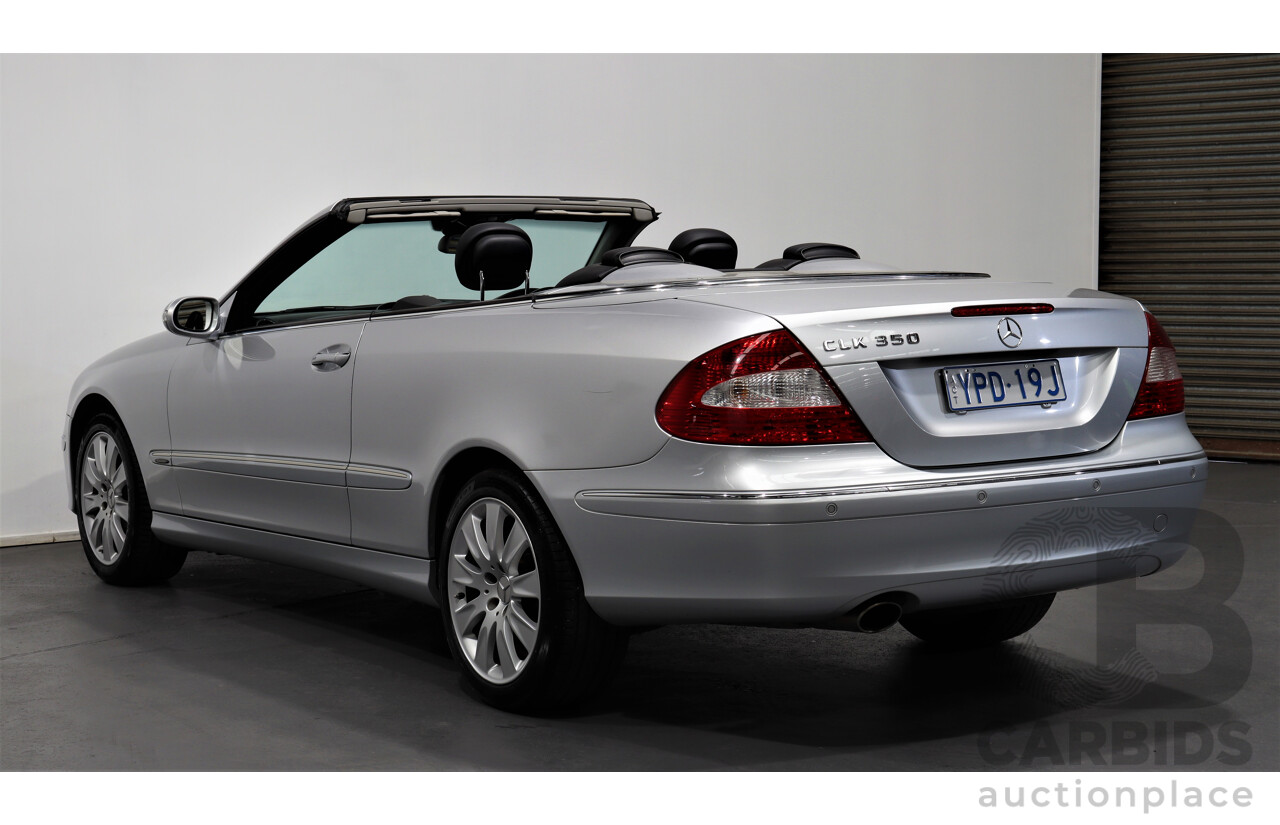 9/2005 Mercedes-Benz CLK350 Avantgarde C209 MY06 2d Cabriolet Silver 3.5L V6