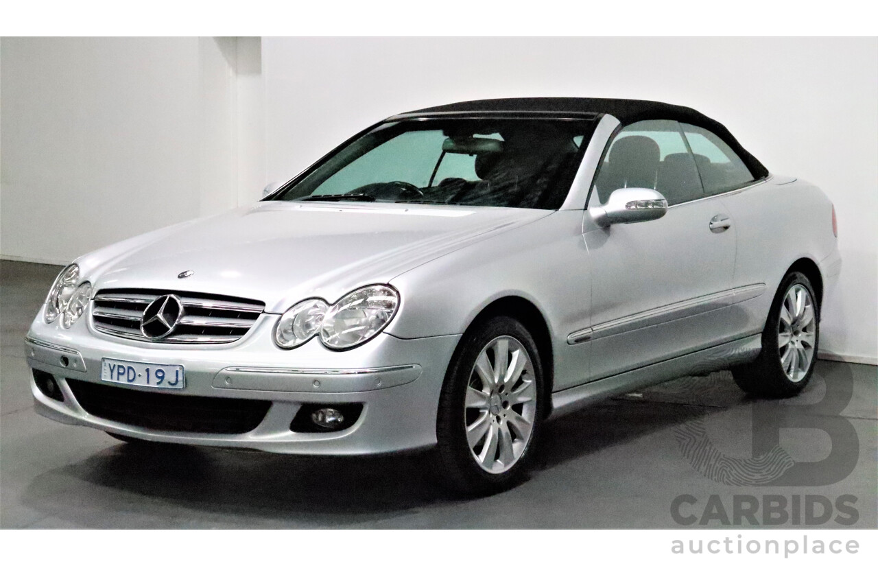 9/2005 Mercedes-Benz CLK350 Avantgarde C209 MY06 2d Cabriolet Silver 3.5L V6