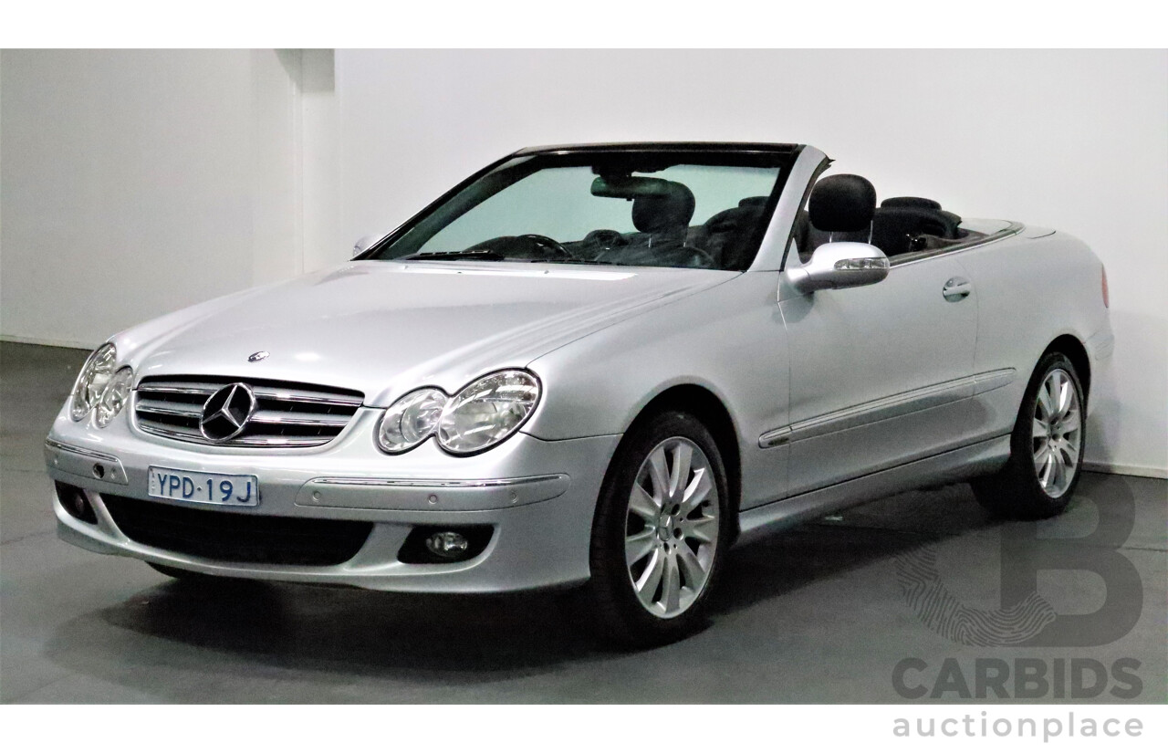 9/2005 Mercedes-Benz CLK350 Avantgarde C209 MY06 2d Cabriolet Silver 3.5L V6