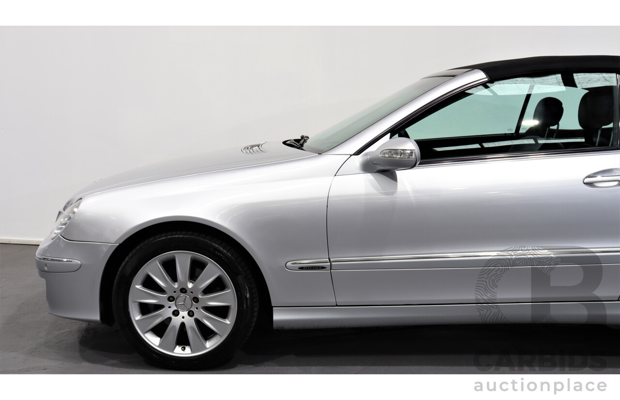 9/2005 Mercedes-Benz CLK350 Avantgarde C209 MY06 2d Cabriolet Silver 3.5L V6