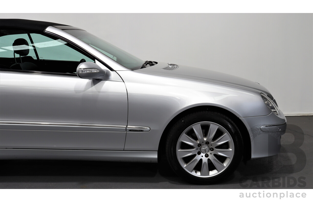 9/2005 Mercedes-Benz CLK350 Avantgarde C209 MY06 2d Cabriolet Silver 3.5L V6