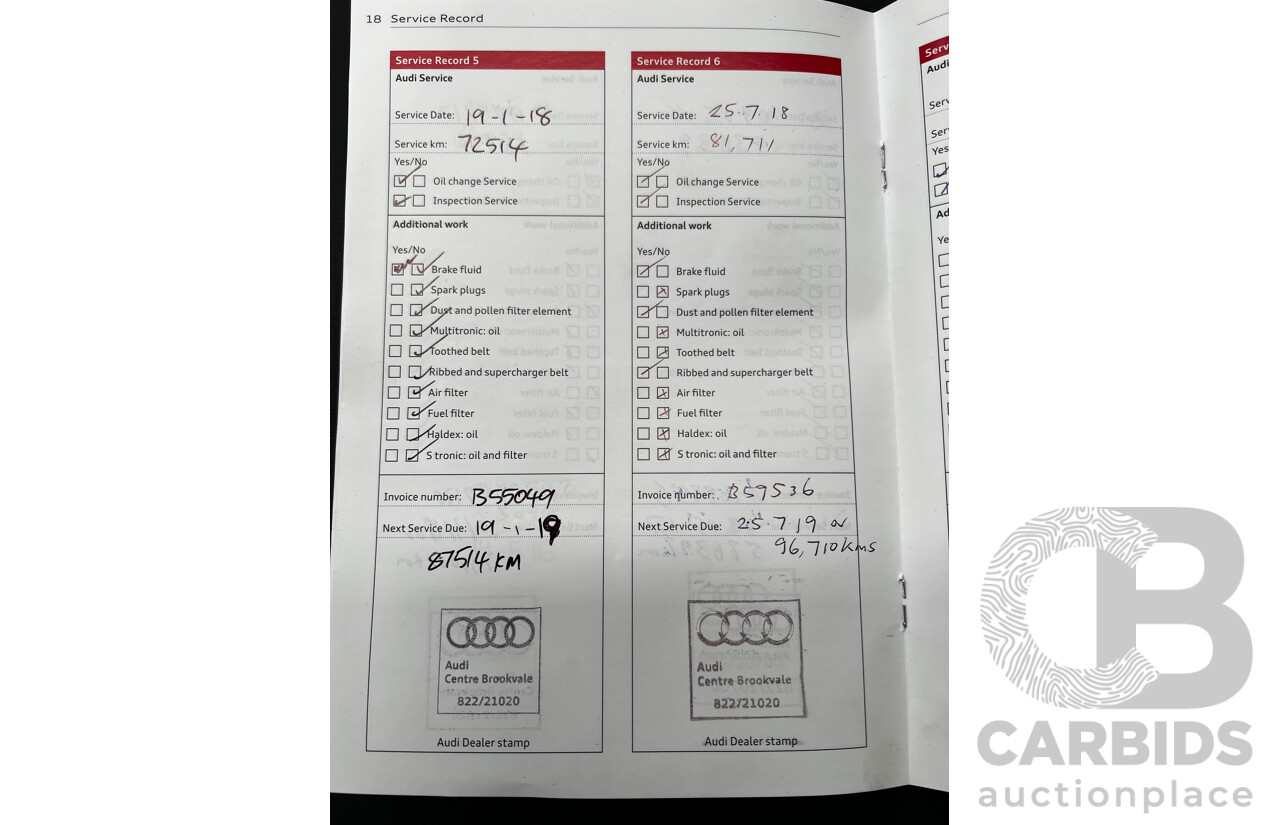 5/2013 Audi A4 S-Line 2.0TFSI Quattro B8 (8K) MY13 4d Sedan Grey 2.0L Turbo