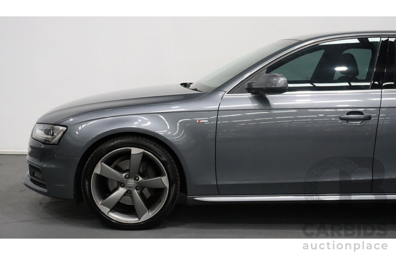 5/2013 Audi A4 S-Line 2.0TFSI Quattro B8 (8K) MY13 4d Sedan Grey 2.0L Turbo