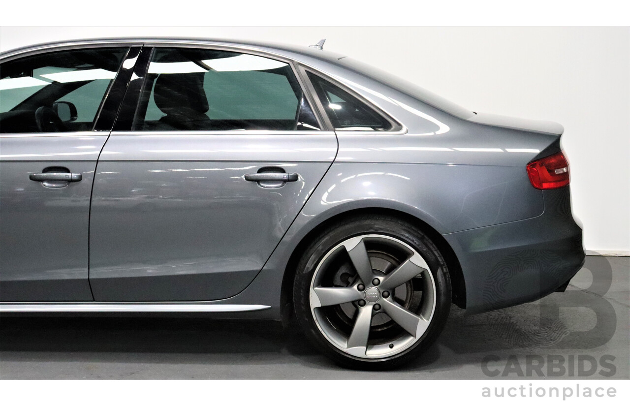 5/2013 Audi A4 S-Line 2.0TFSI Quattro B8 (8K) MY13 4d Sedan Grey 2.0L Turbo