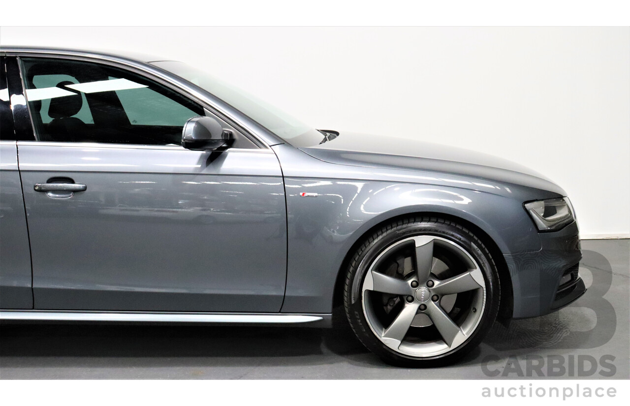 5/2013 Audi A4 S-Line 2.0TFSI Quattro B8 (8K) MY13 4d Sedan Grey 2.0L Turbo