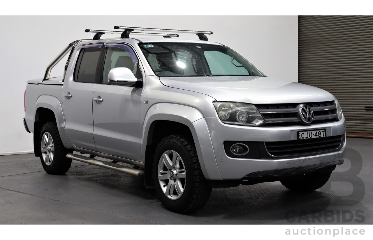 11/2012 Volkswagen Amarok Tdi420 Highline (4x4) 2H MY12.5 Dual Cab Utility Silver 2.0L Turbo Diesel