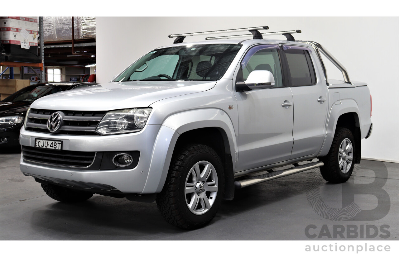 11/2012 Volkswagen Amarok Tdi420 Highline (4x4) 2H MY12.5 Dual Cab Utility Silver 2.0L Turbo Diesel