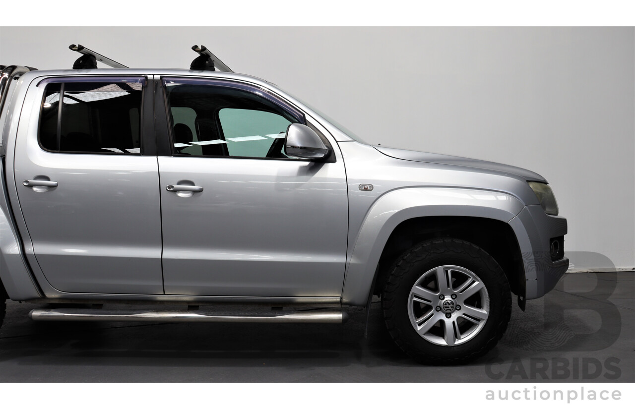 11/2012 Volkswagen Amarok Tdi420 Highline (4x4) 2H MY12.5 Dual Cab Utility Silver 2.0L Turbo Diesel