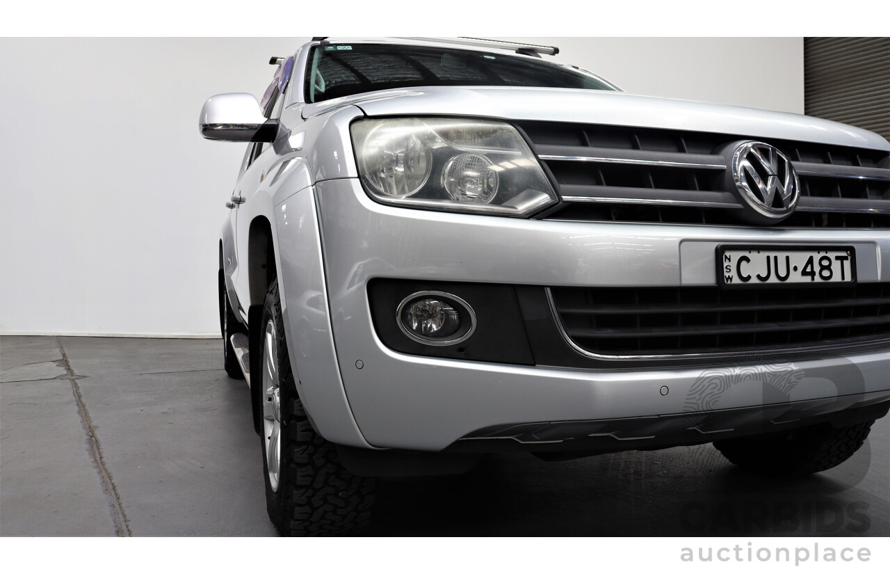 11/2012 Volkswagen Amarok Tdi420 Highline (4x4) 2H MY12.5 Dual Cab Utility Silver 2.0L Turbo Diesel