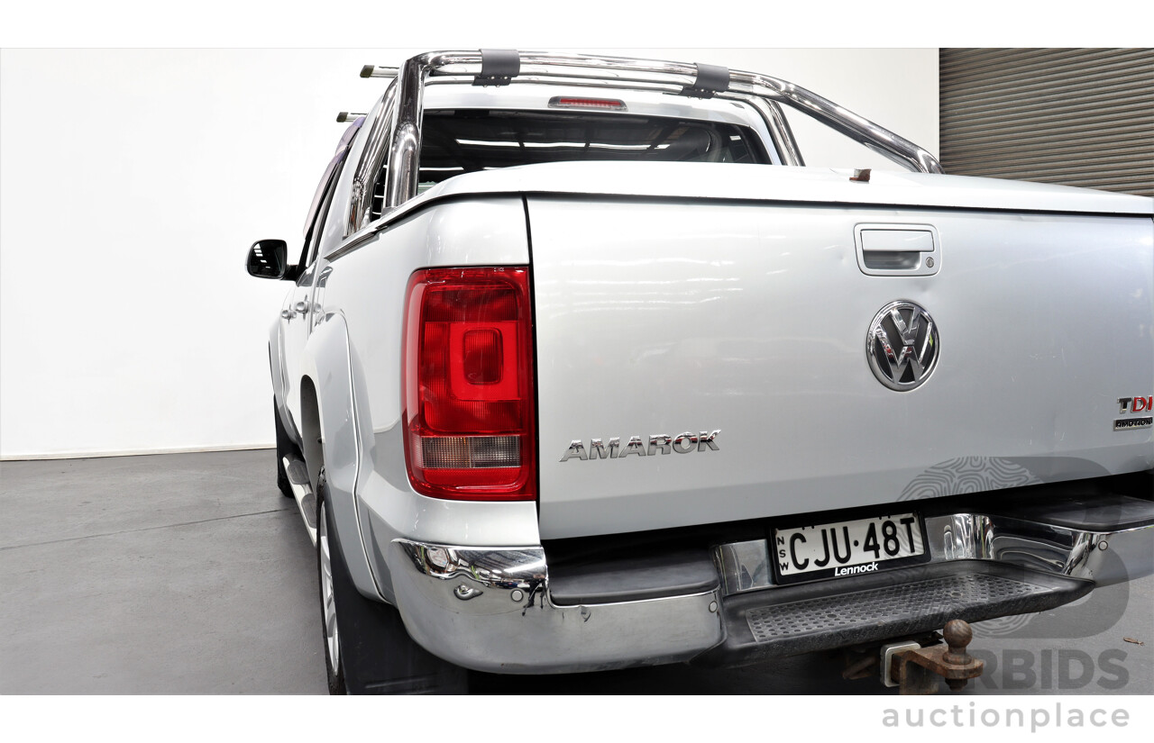 11/2012 Volkswagen Amarok Tdi420 Highline (4x4) 2H MY12.5 Dual Cab Utility Silver 2.0L Turbo Diesel