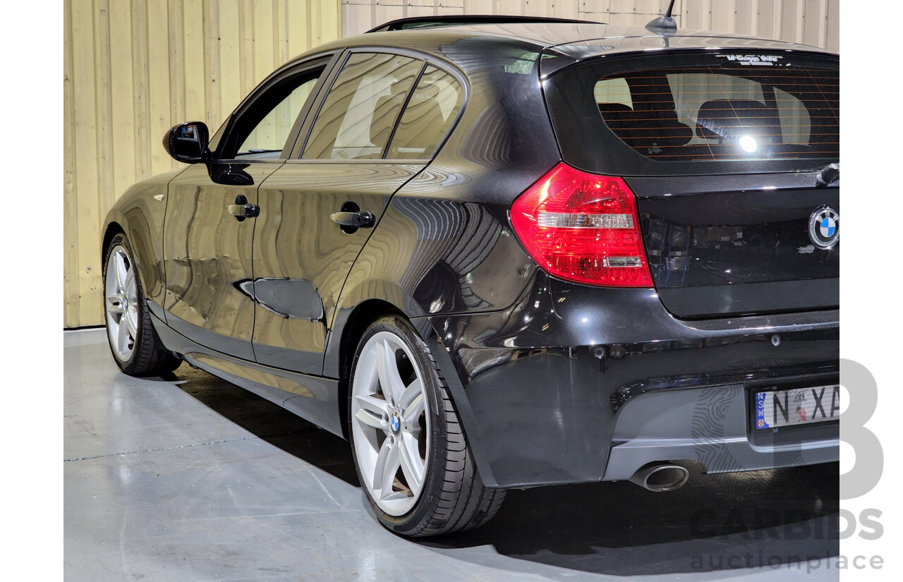 9/2010 BMW 118d E87 MY09 5d Hatchback Black 2.0L Turbo Diesel