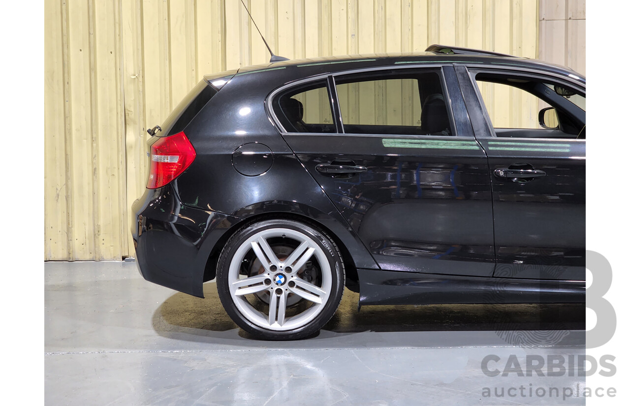 9/2010 BMW 118d E87 MY09 5d Hatchback Black 2.0L Turbo Diesel