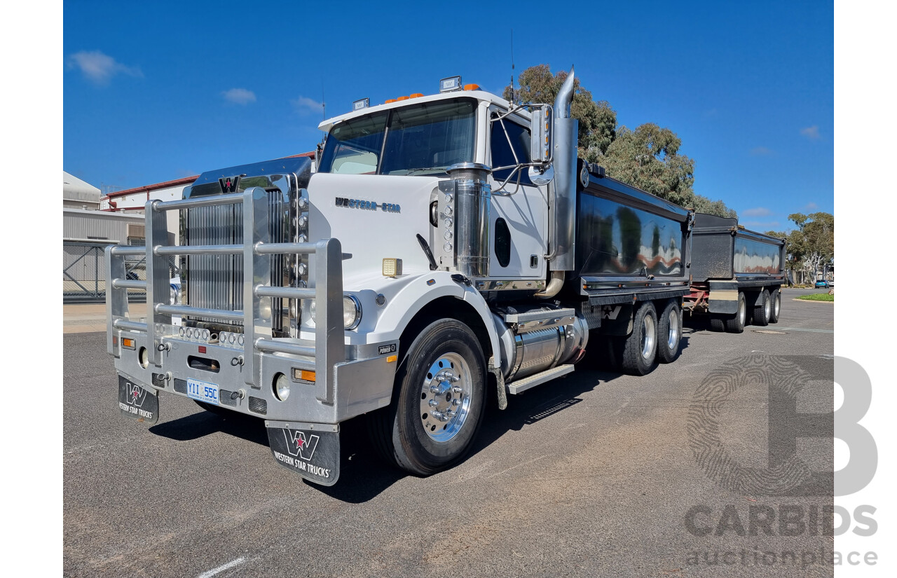 2004 Western Star Constellation Tipper Truck (5KKJAECG65PN28792) and 2009 Hercules Tri Axle Tipper (6T9T24V9790AFH159)