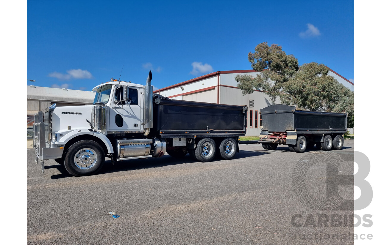 2004 Western Star Constellation Tipper Truck (5KKJAECG65PN28792) and 2009 Hercules Tri Axle Tipper (6T9T24V9790AFH159)