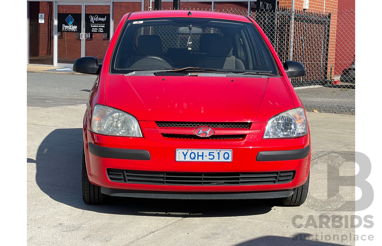 9/2003 Hyundai Getz GL TB 3d Hatchback Red 1.5L