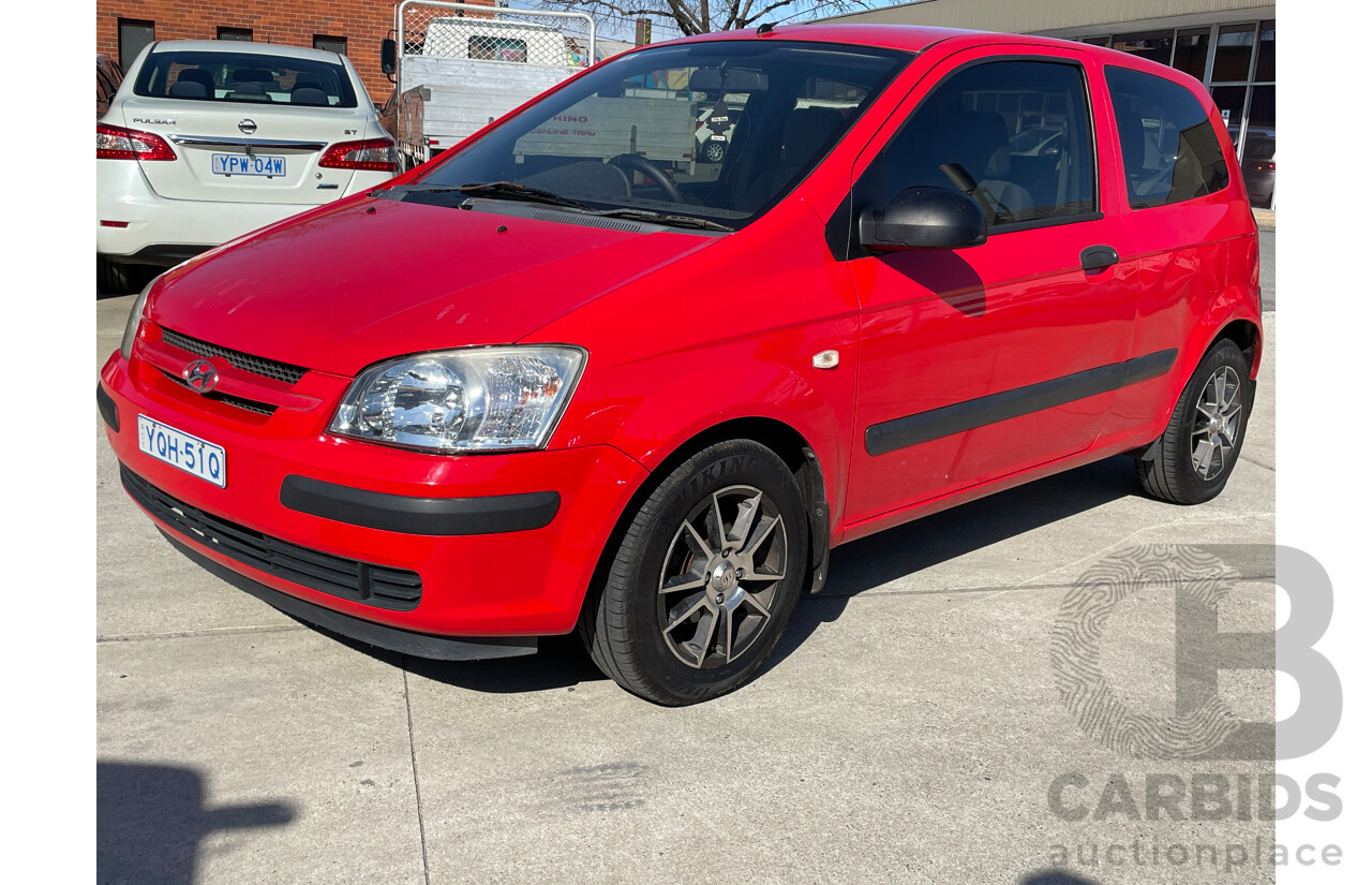 9/2003 Hyundai Getz GL TB 3d Hatchback Red 1.5L