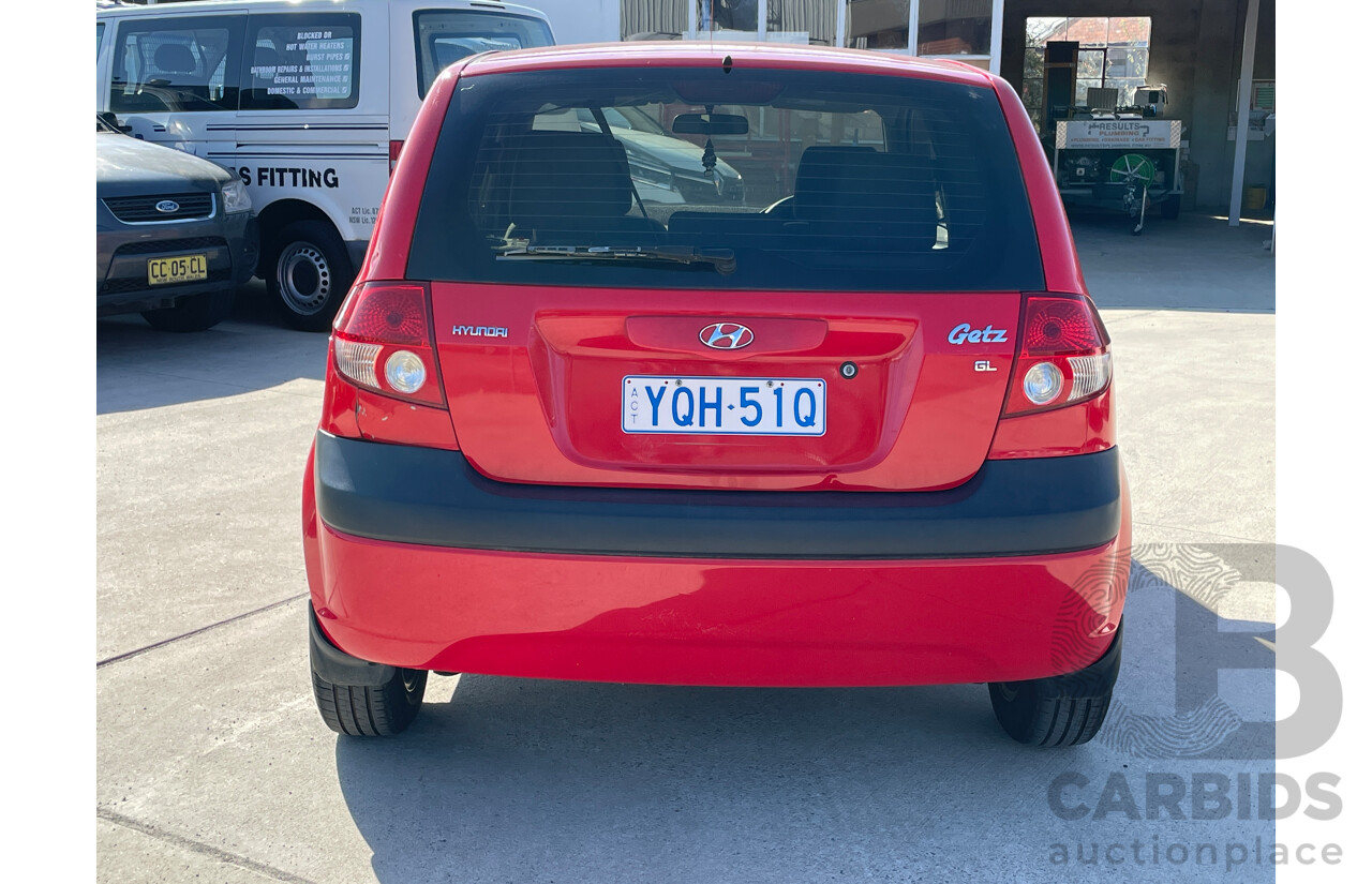 9/2003 Hyundai Getz GL TB 3d Hatchback Red 1.5L