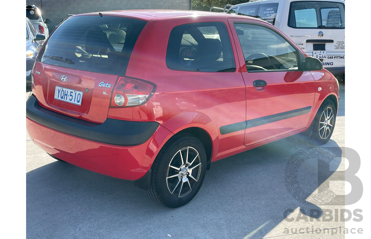 9/2003 Hyundai Getz GL TB 3d Hatchback Red 1.5L