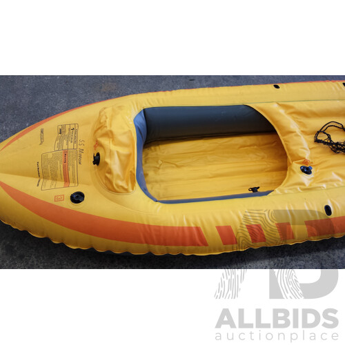 Coleman One Person Inflatable Kayak With Paddle